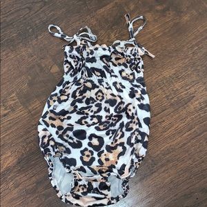Toddler leopard romper